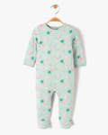 GÉMO Baby Fruit Print Footed Sleepsuit – Mint Green