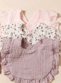 Muslin Neutral Bibs Set – 3 Pack