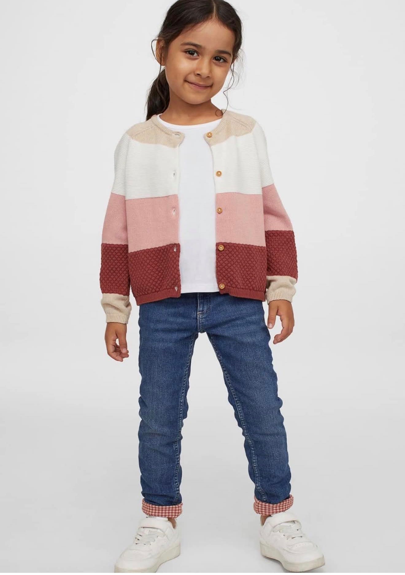 BLOCK-COLOURED COTTON CARDIGAN
Size 4-6 years
