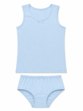 George Girls Cotton Vest & Briefs Set – Sky Blue