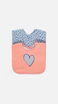 Heart Print Baby Bibs – 2 Pack (George)