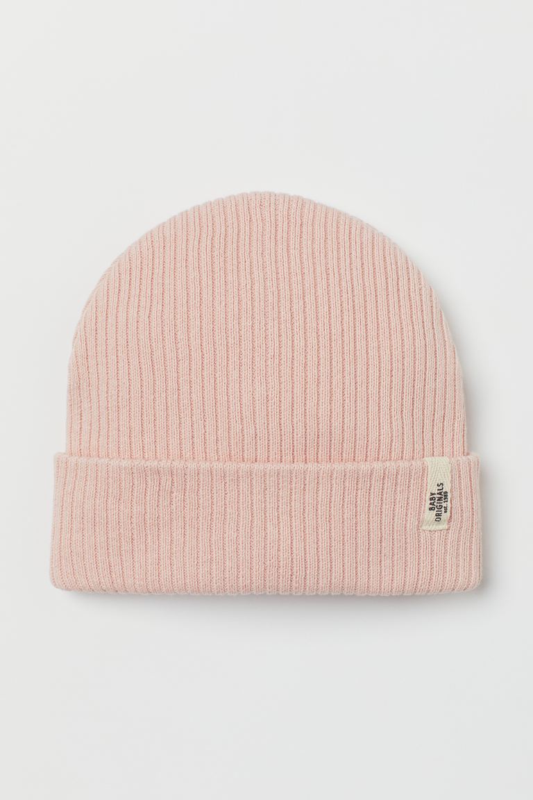 H&M Ribbed Baby Hat – Pink