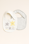 Star Print Baby Bibs – 2 Pack