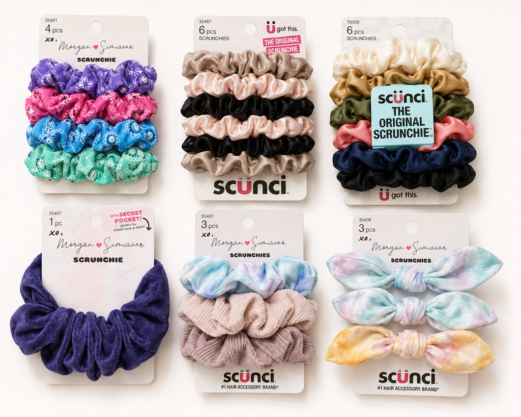 Scünci Hair Accessories Collection – Scrunchies & Hair Ties