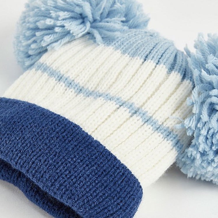 Pom Pom Knitted Baby Hat