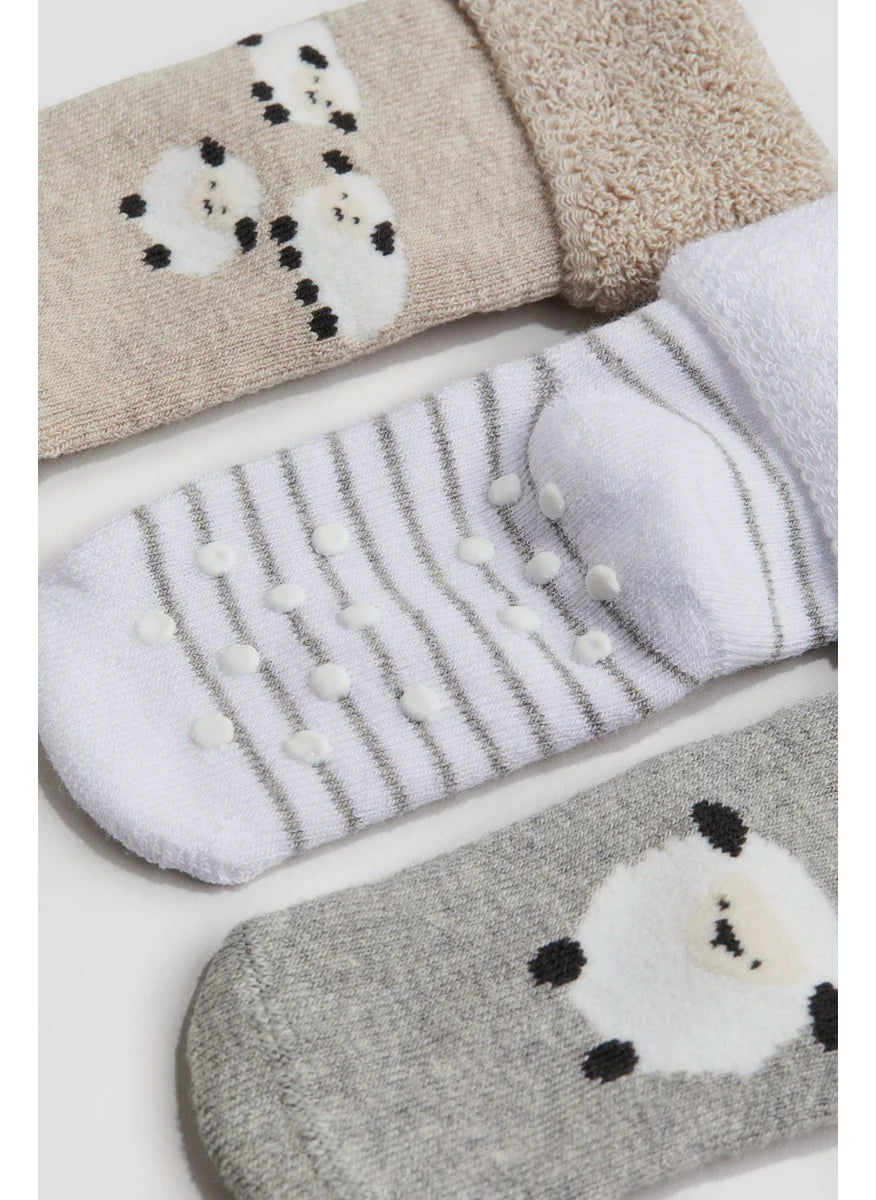 Sheep Cotton Baby Socks – 3 Pack