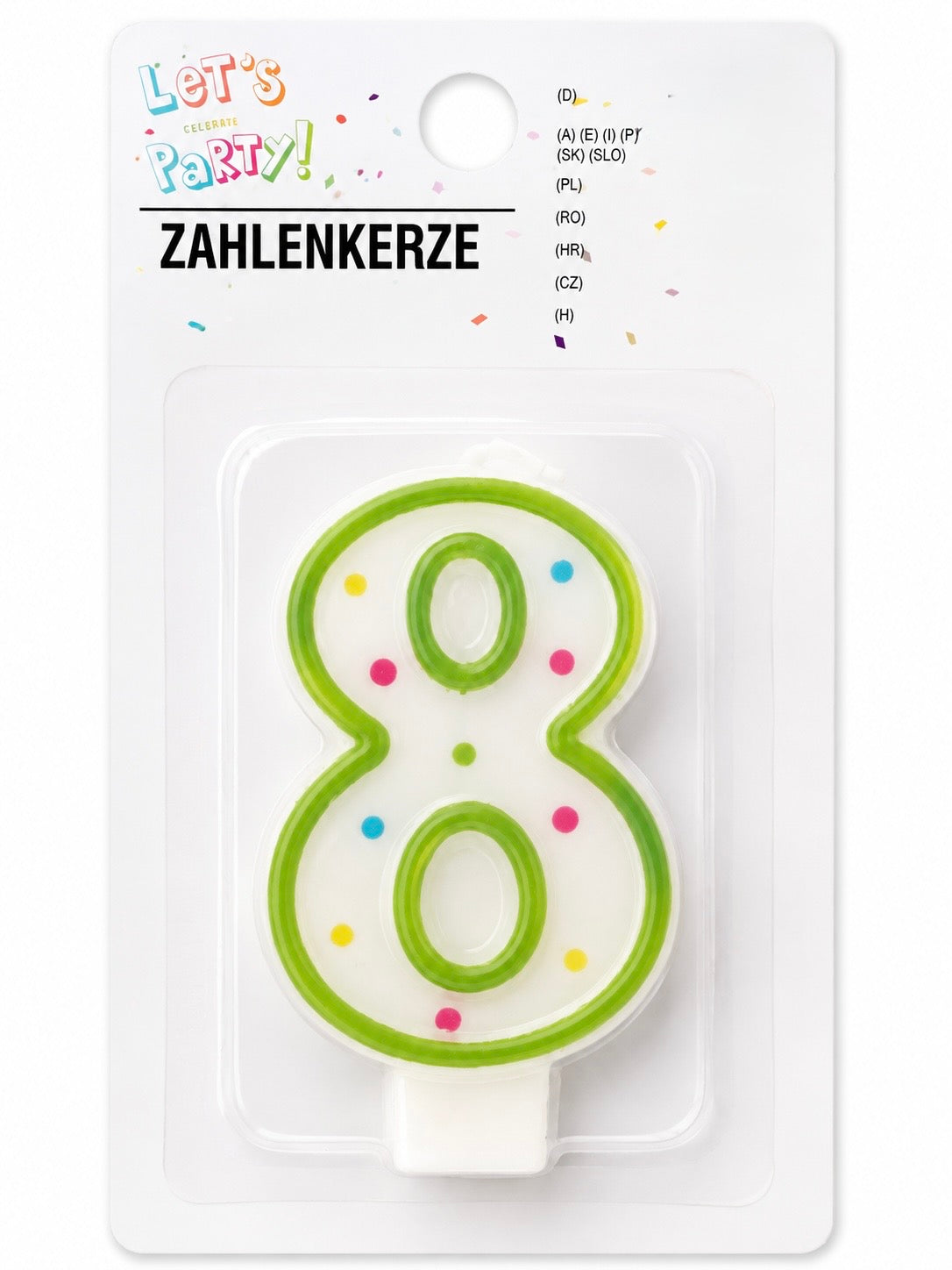 Number Birthday Cake Candles