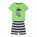 Primark Skate Dude T-Shirt & Striped Shorts Set