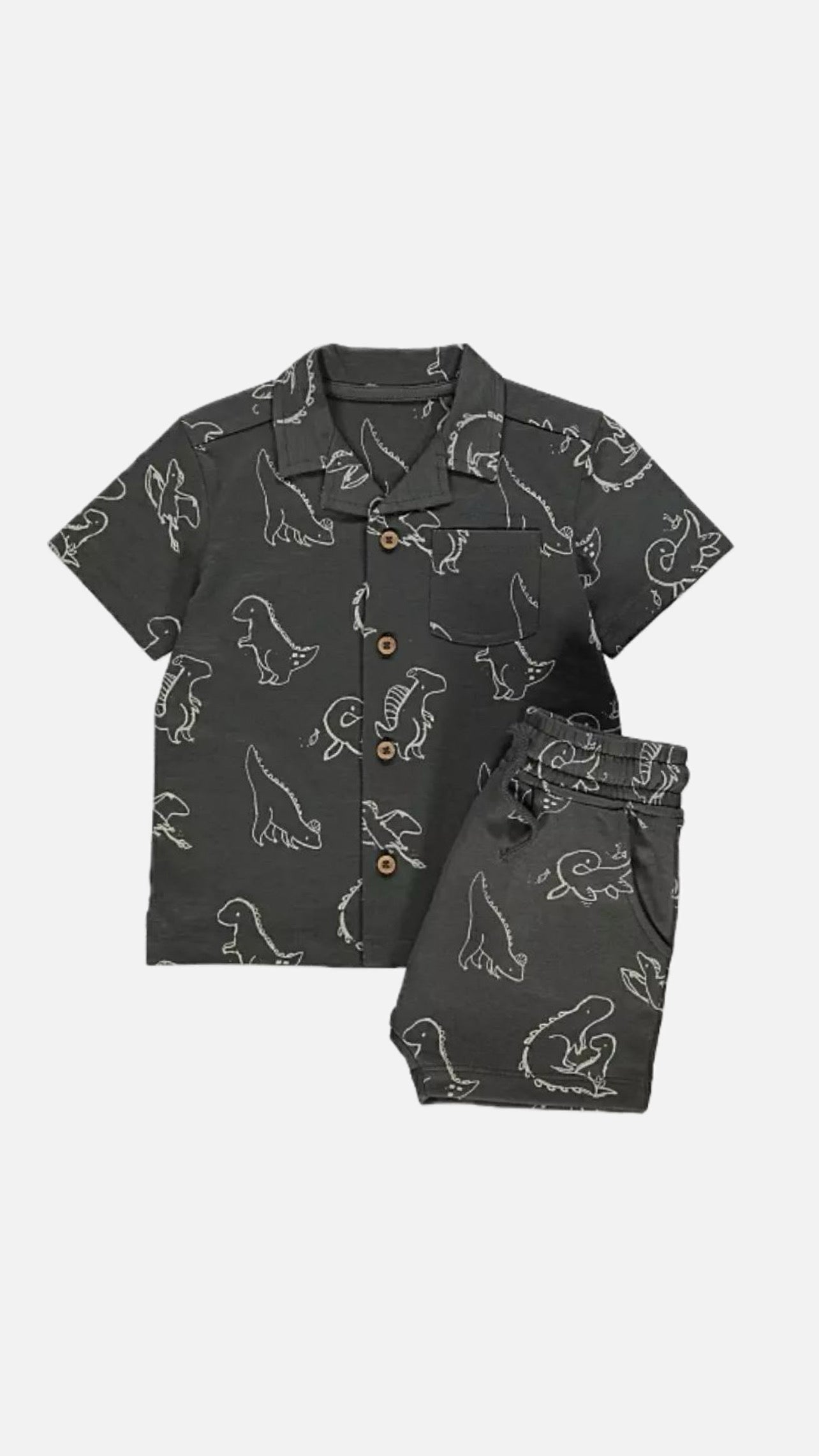 George Dinosaur Shirt & Shorts Set
