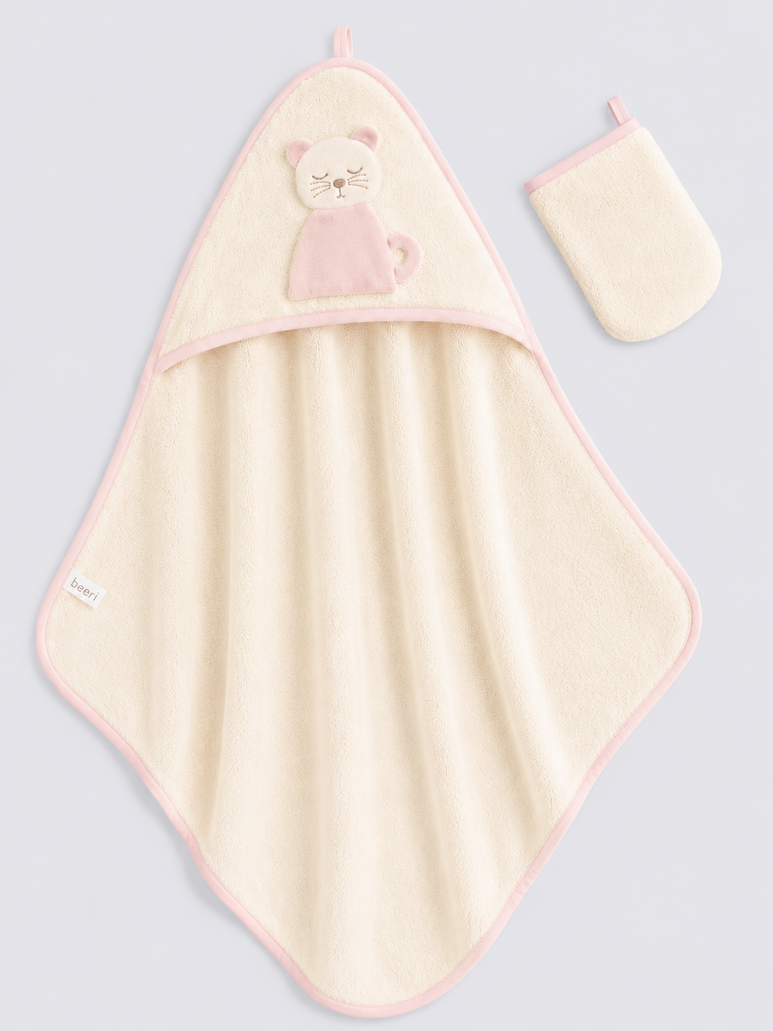 Pop Art Cat Hooded Baby Towel