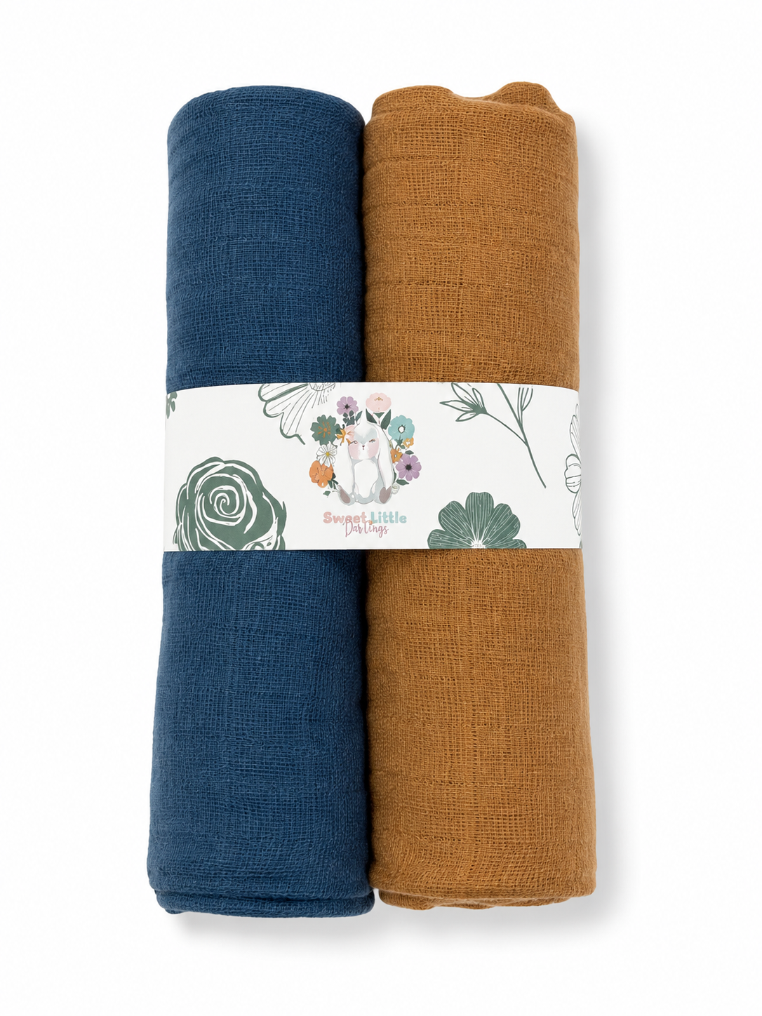 George Muslin Squares (2 Pack) – Colour & Print Variety | 100% Cotton
