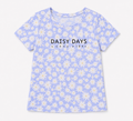 Alive Girls Daisy Print Side Tie Top