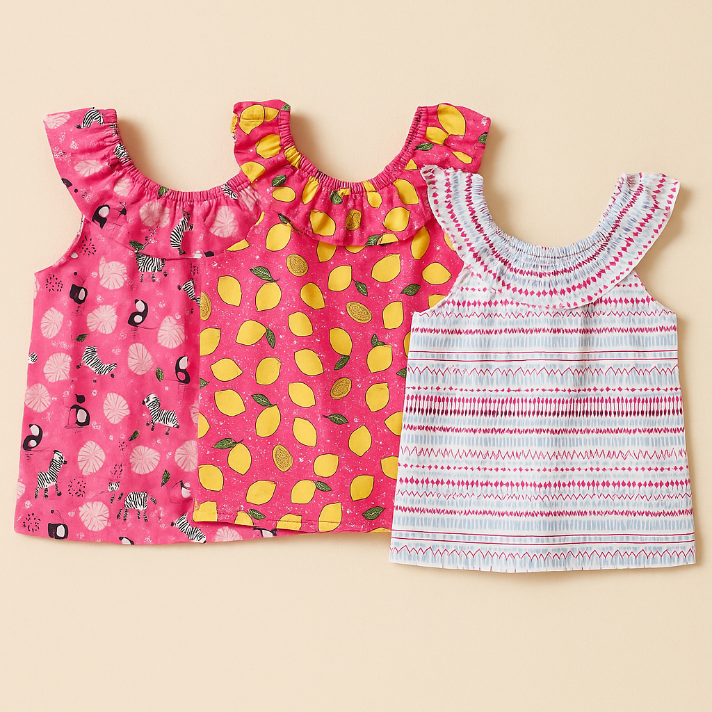 Kiki & Koko Girls Sleeveless Tops