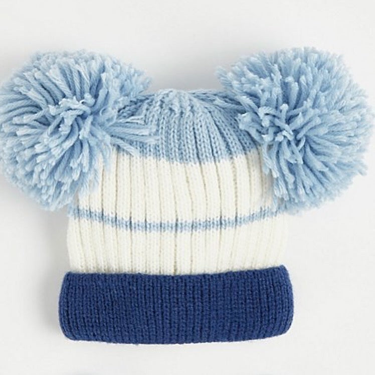 Pom Pom Knitted Baby Hat