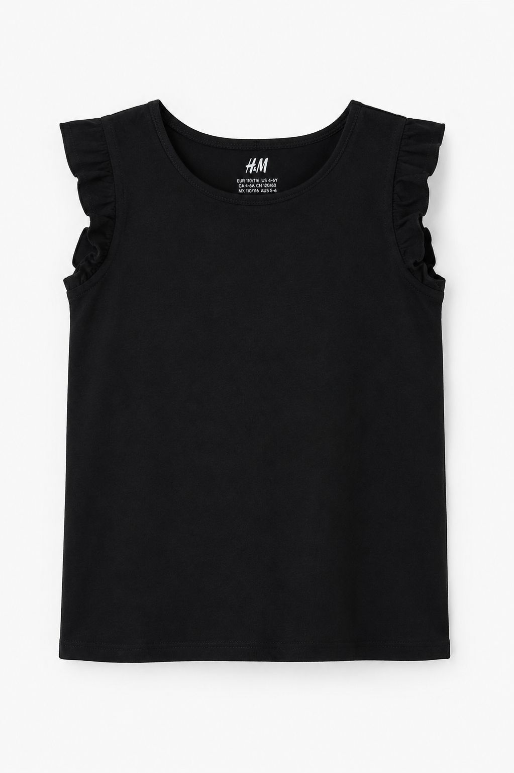 H&M Girls Flutter Sleeve Top