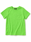 George Boys Neon Green Pocket T-Shirt