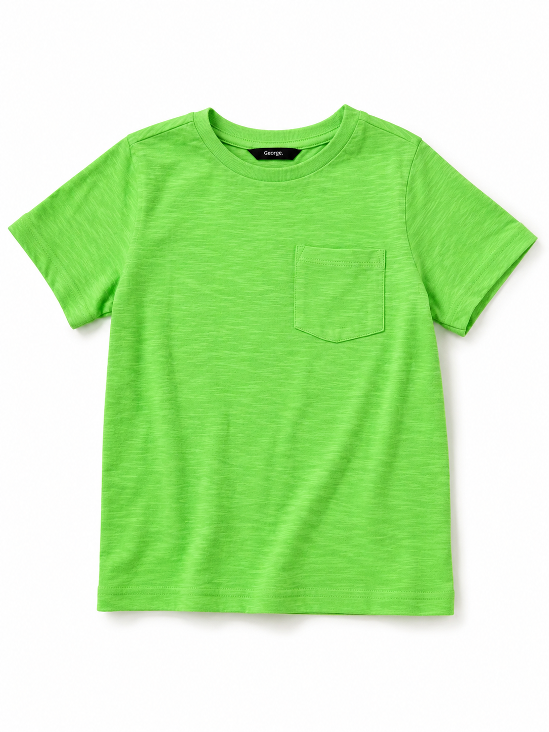 George Boys Neon Green Pocket T-Shirt