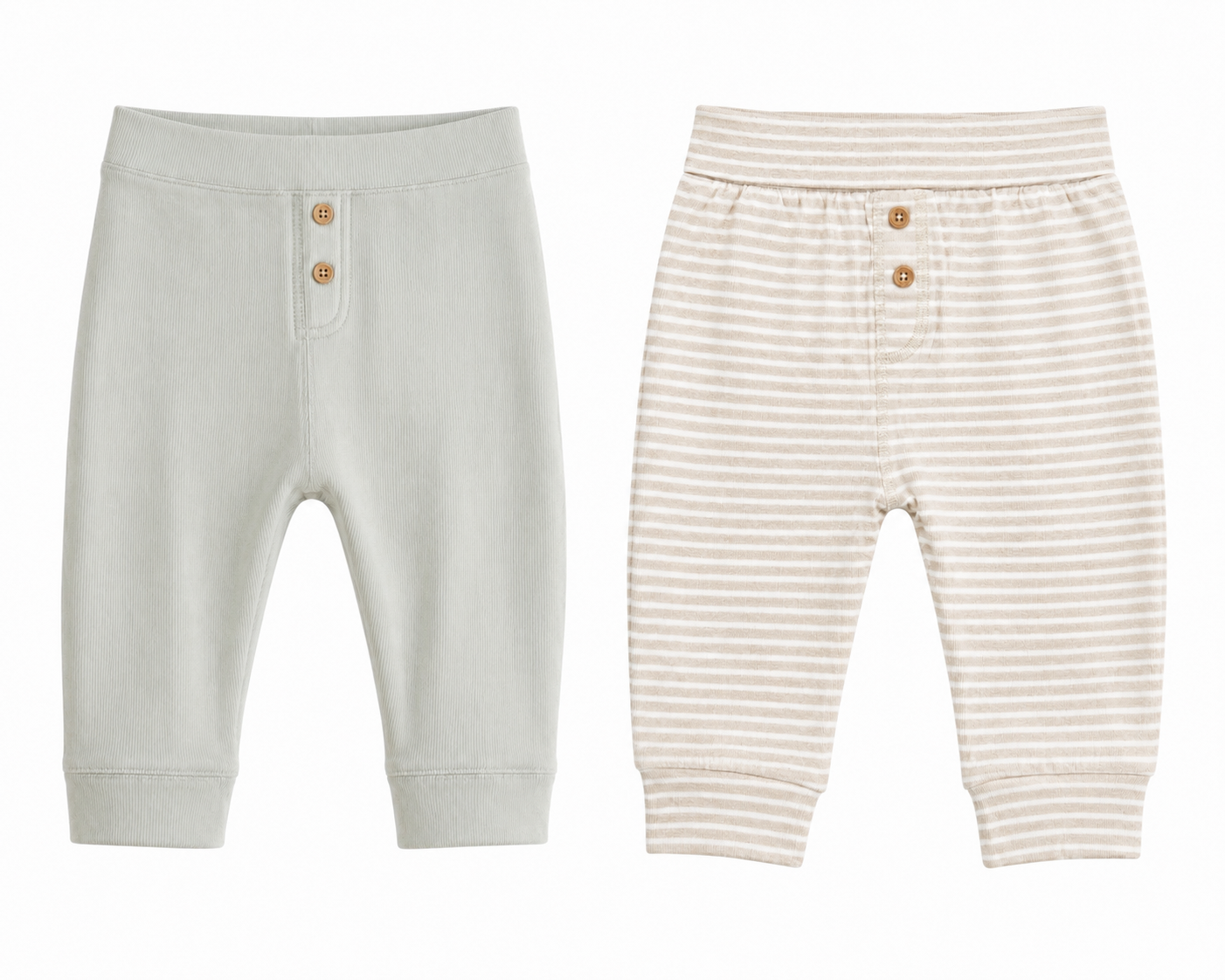 Tu Baby Ribbed Jogger Pants – Neutral Collection