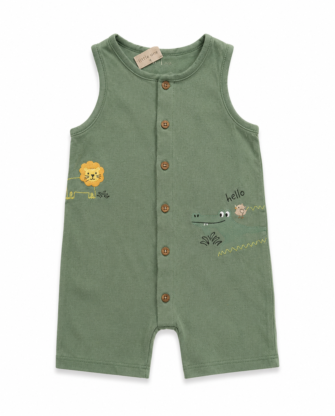Nutmeg Baby Safari Sleeveless Romper