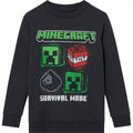 Minecraft boys' sweatshirt anthracite