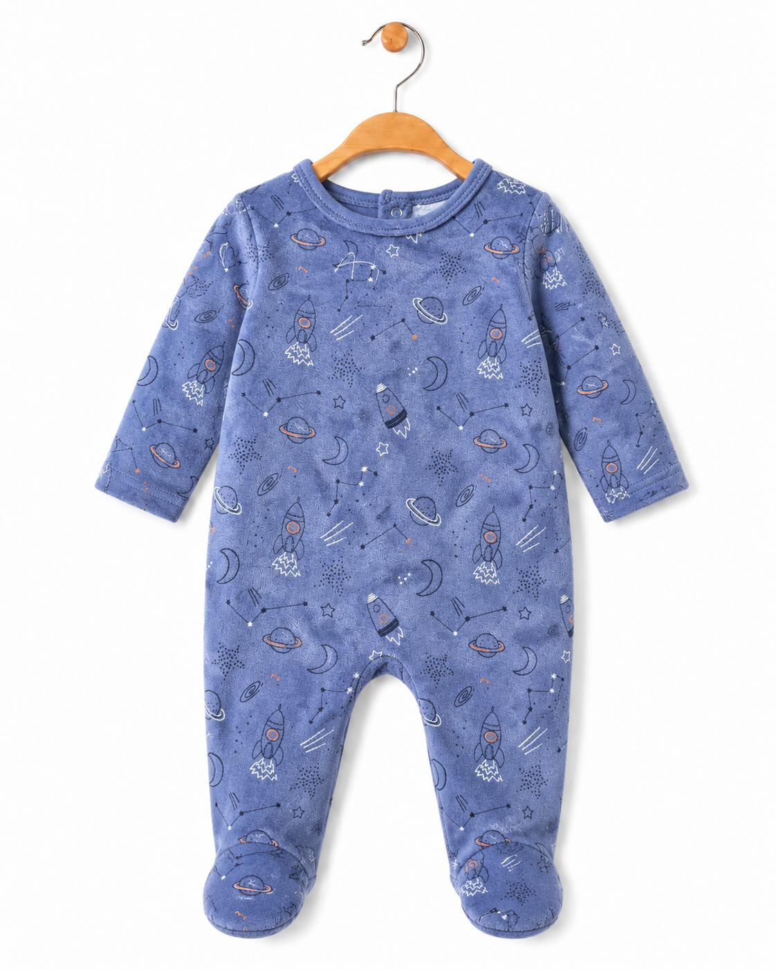 GÉMO Baby Space Print Footed Sleepsuit