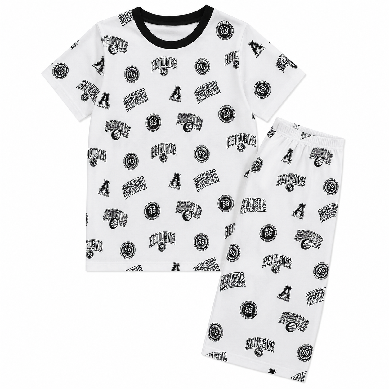 George Kids 4-Piece Pyjama Set – Los Angeles Red & Grey