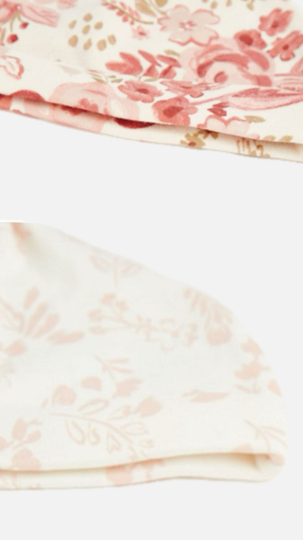 Pink Floral Baby Hat – 2 Pack