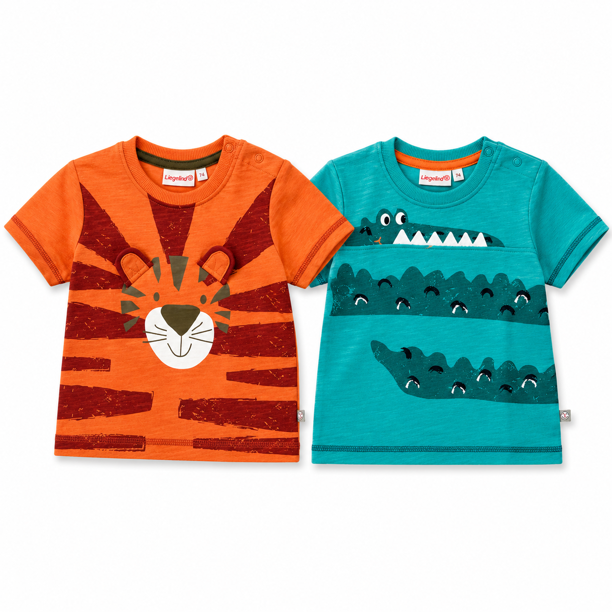 Animal Character T-Shirts – Tiger & Crocodile Collection