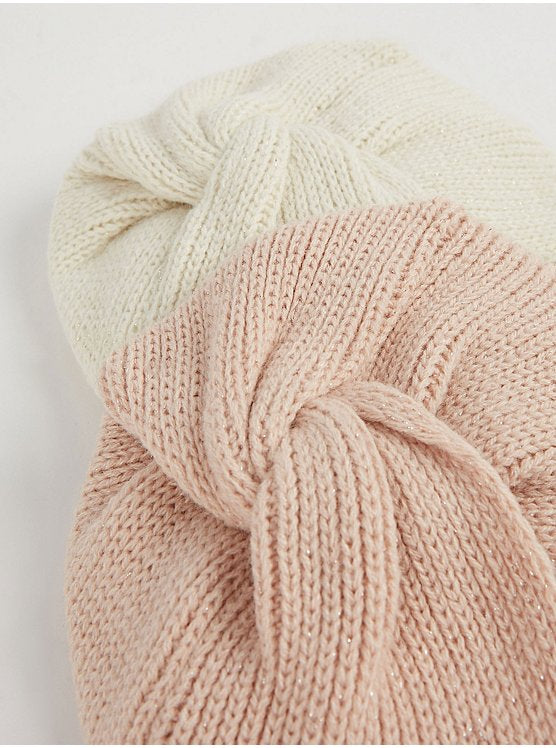 Knitted Knotted Hats – 2 Pack (George)