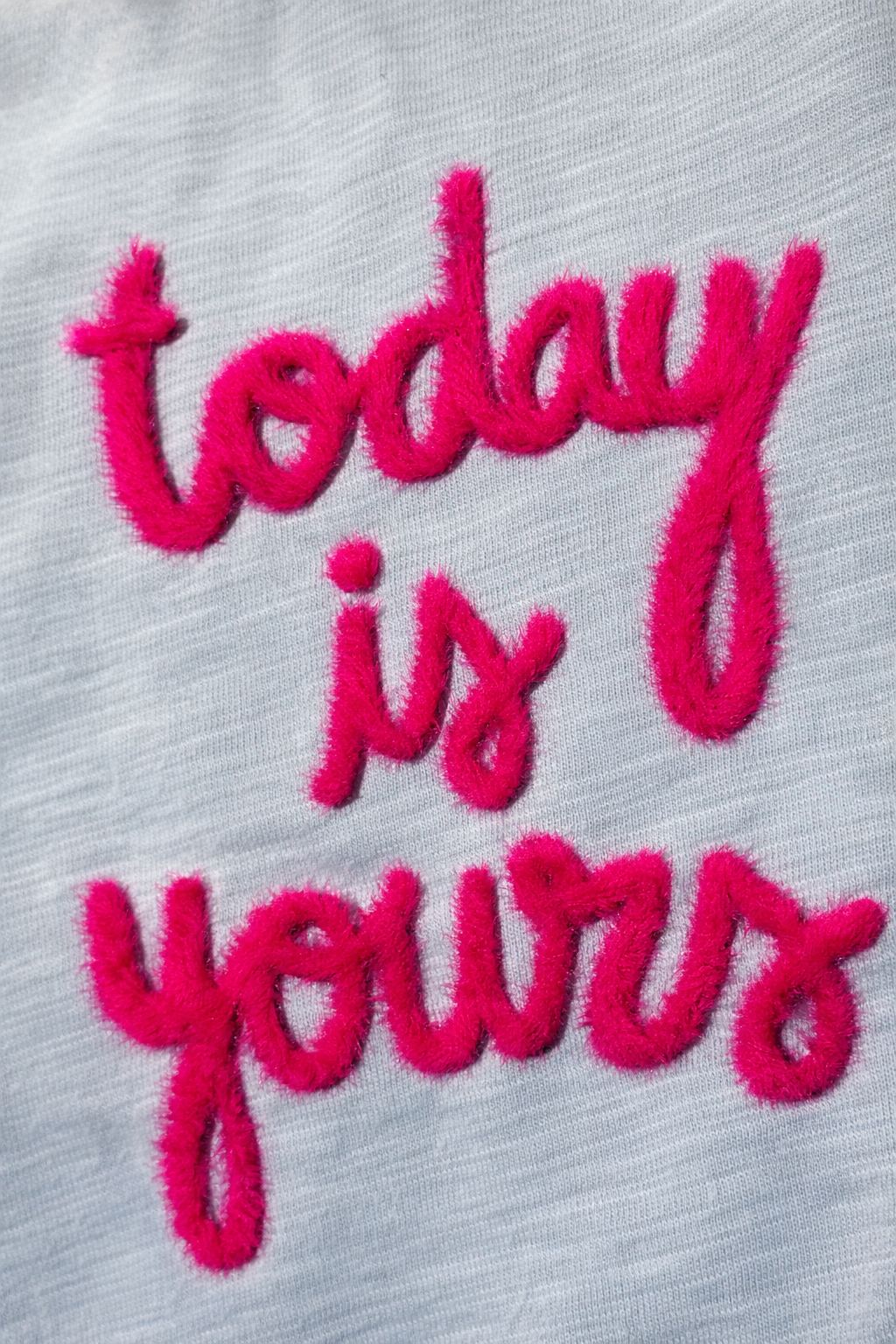 Zara Baby Blue “Today Is Yours” Long Sleeve Top