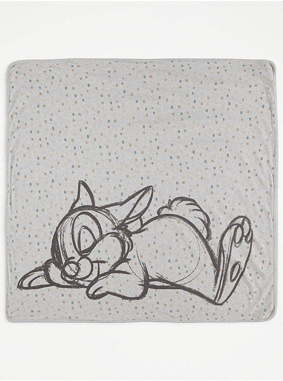George Printed Baby Blanket – Neutral Grey