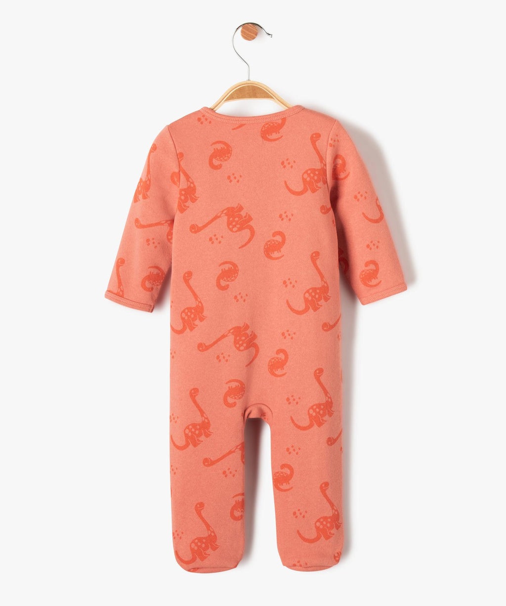 GÉMO Baby Dinosaur Footed Sleepsuit – Coral