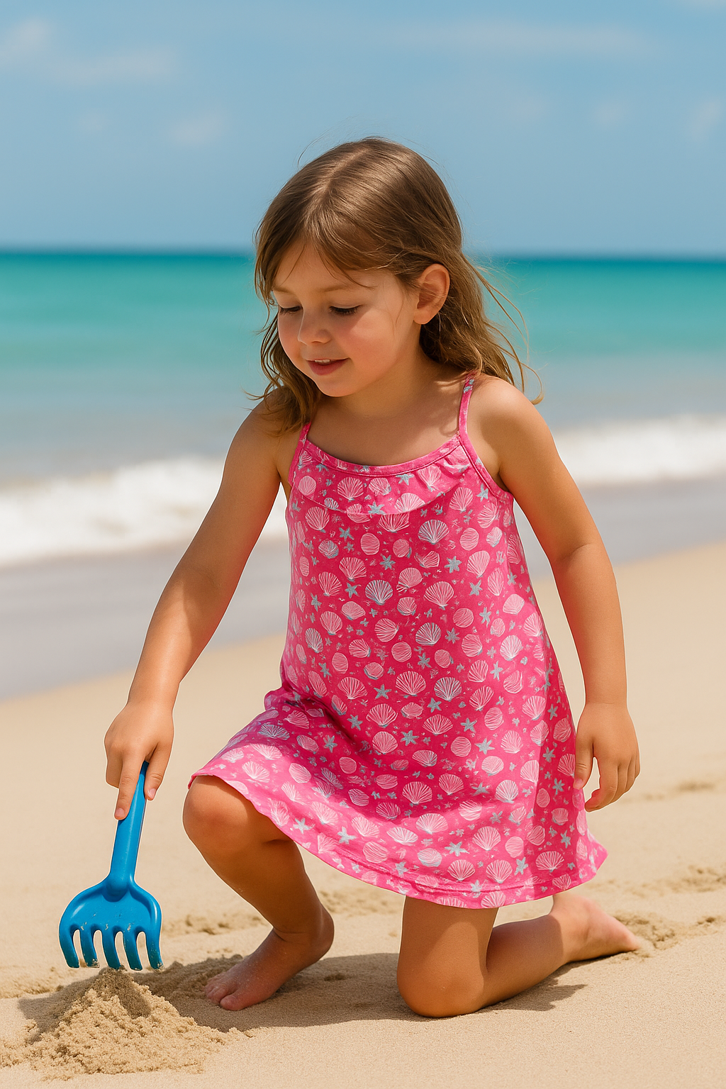 Kiki & Koko Seashell Print Summer Dress