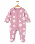 GÉMO Baby Pink Daisy Print Sleepsuit – 3 Months