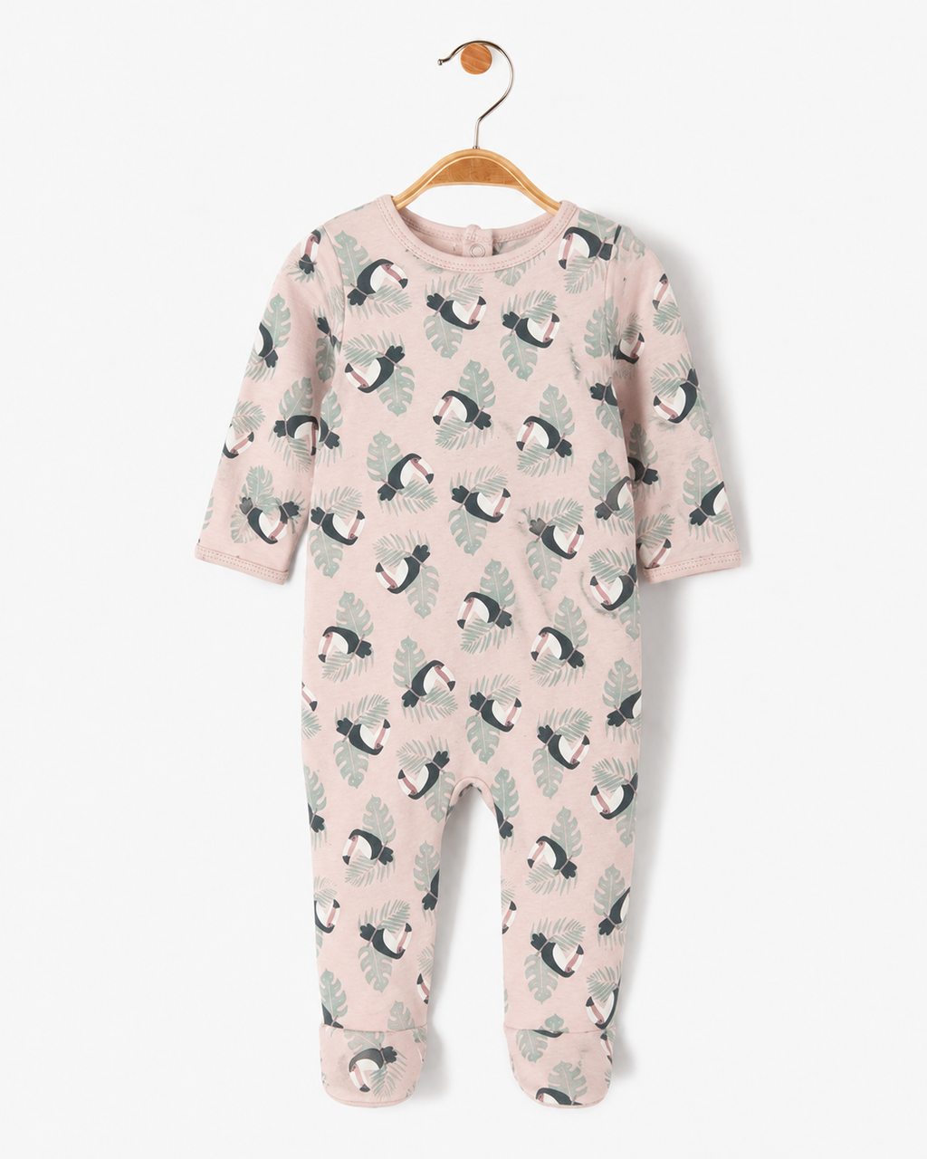 GÉMO Baby Toucan Print Footed Sleepsuit