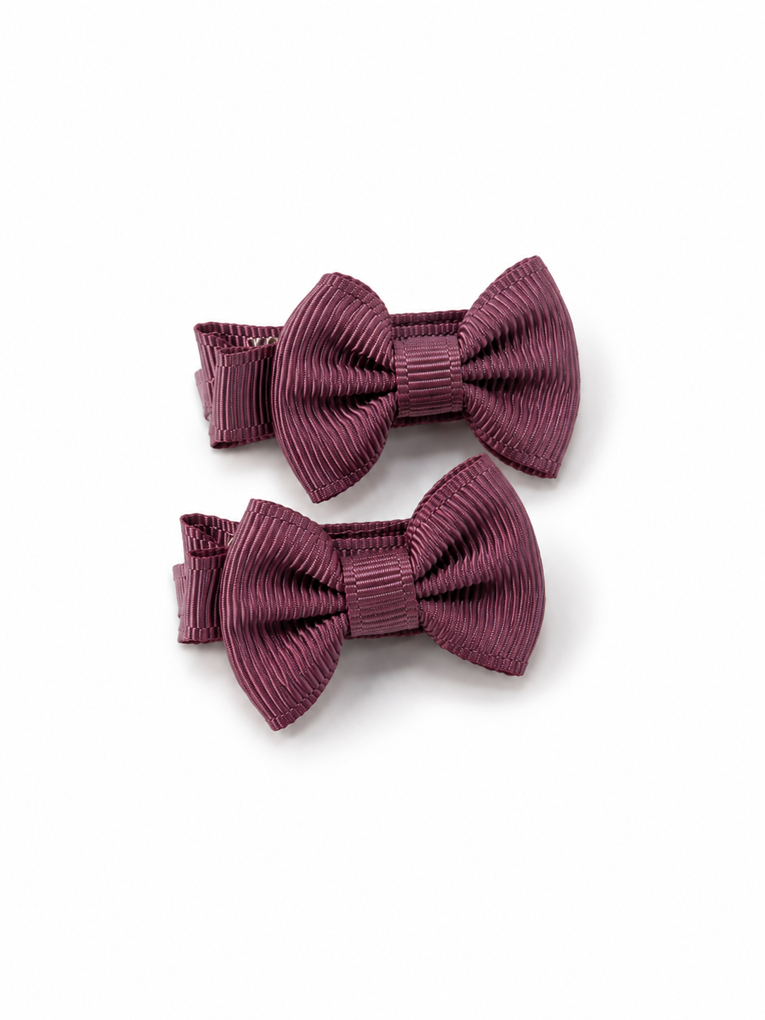 Girls Grosgrain Bow Hair Clips – Pastel Colour Collection