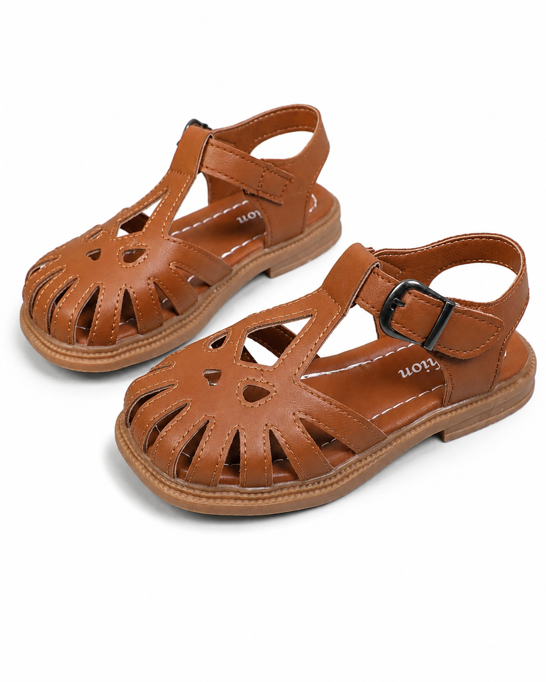 Girls’ Tan Fisherman Sandals