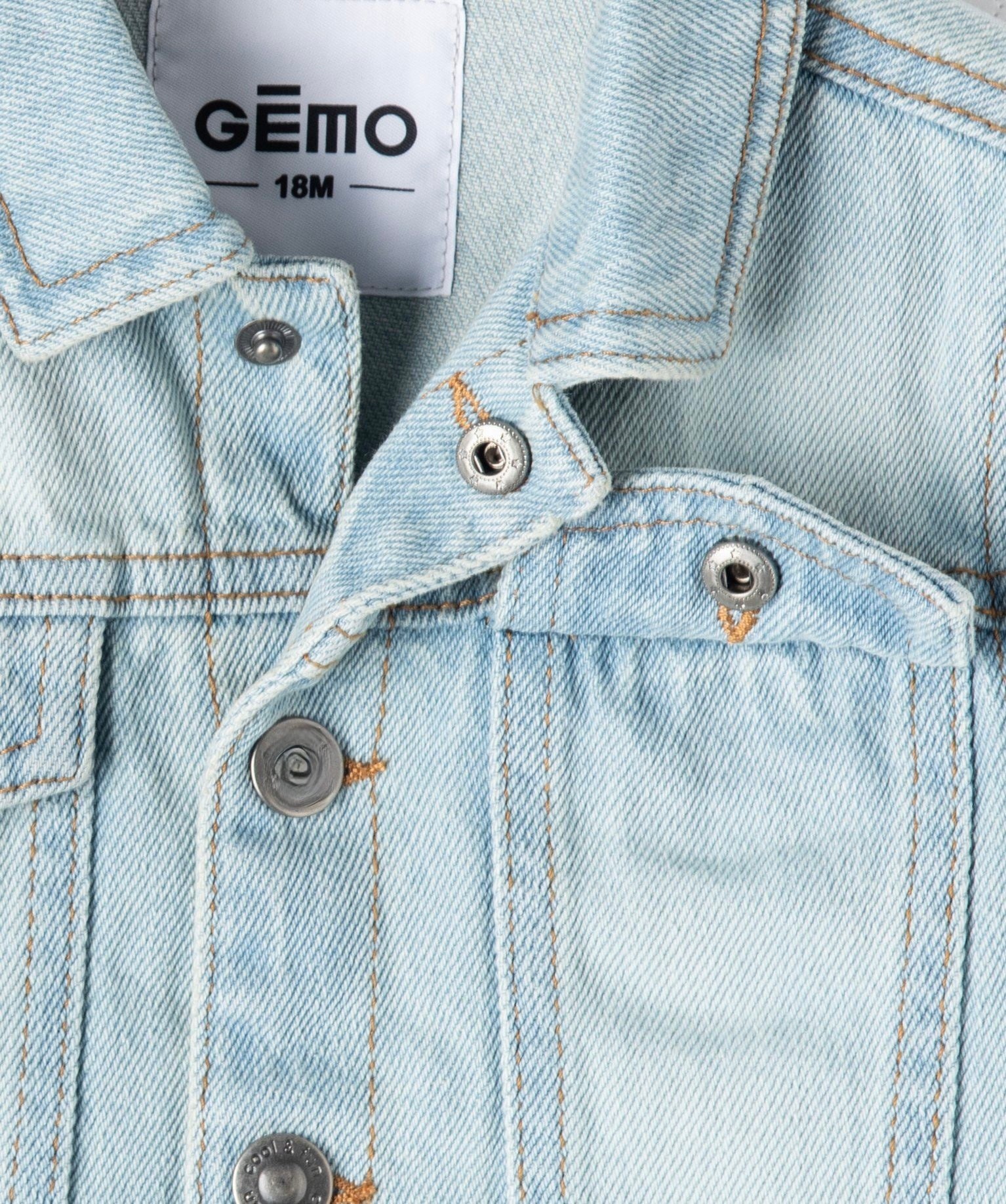 GÉMO Baby Boys Denim Jacket – Light Washed Blue