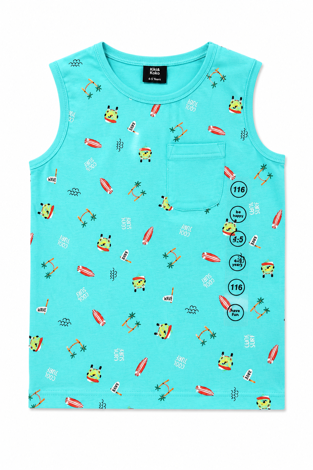 Kiki & Koko Boys Sleeveless Cotton Tank Tops – Print Variet