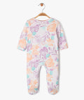 Baby Floral Cotton Sleepsuit –