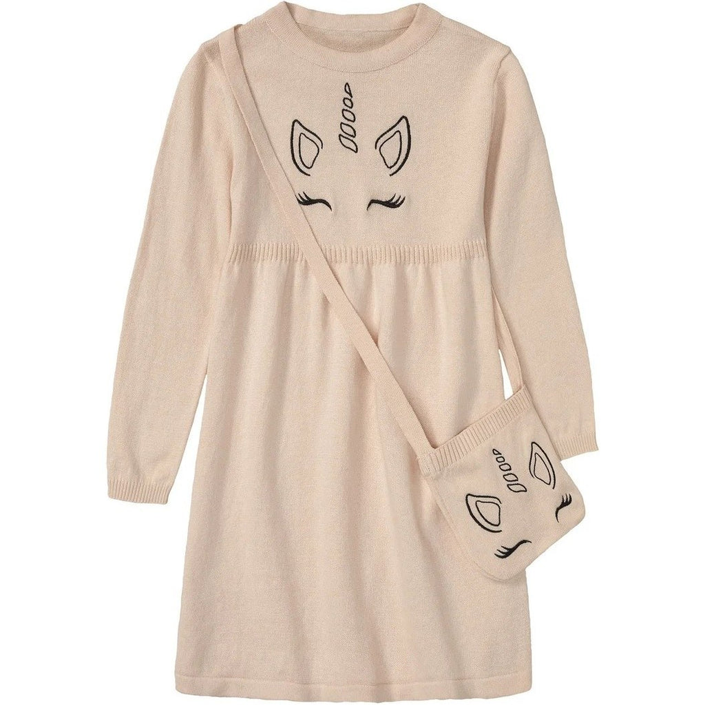 Girls Light Pink Knitted Dress – Lupilu