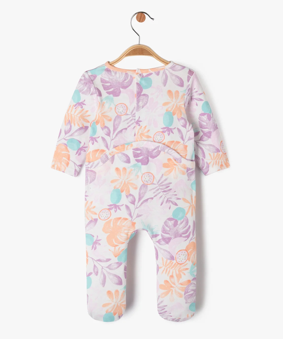 Baby Floral Cotton Sleepsuit –