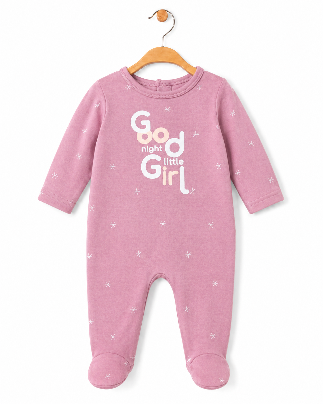 GÉMO Baby Pink “Good Night Little Girl” Sleepsuit