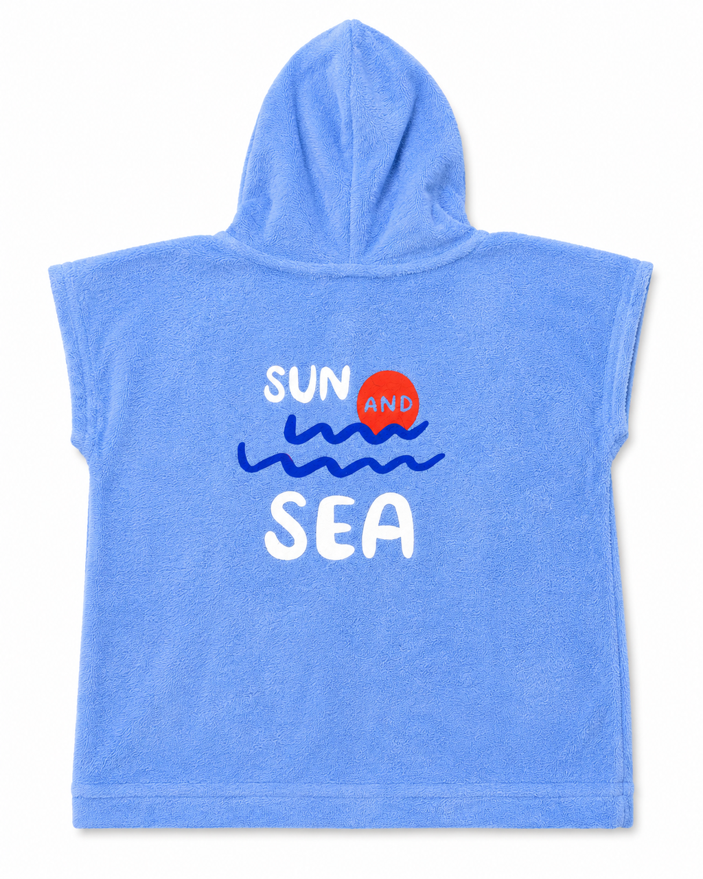 GÉMO Kids Hooded Beach Towel Top – Sun & Sea Blue