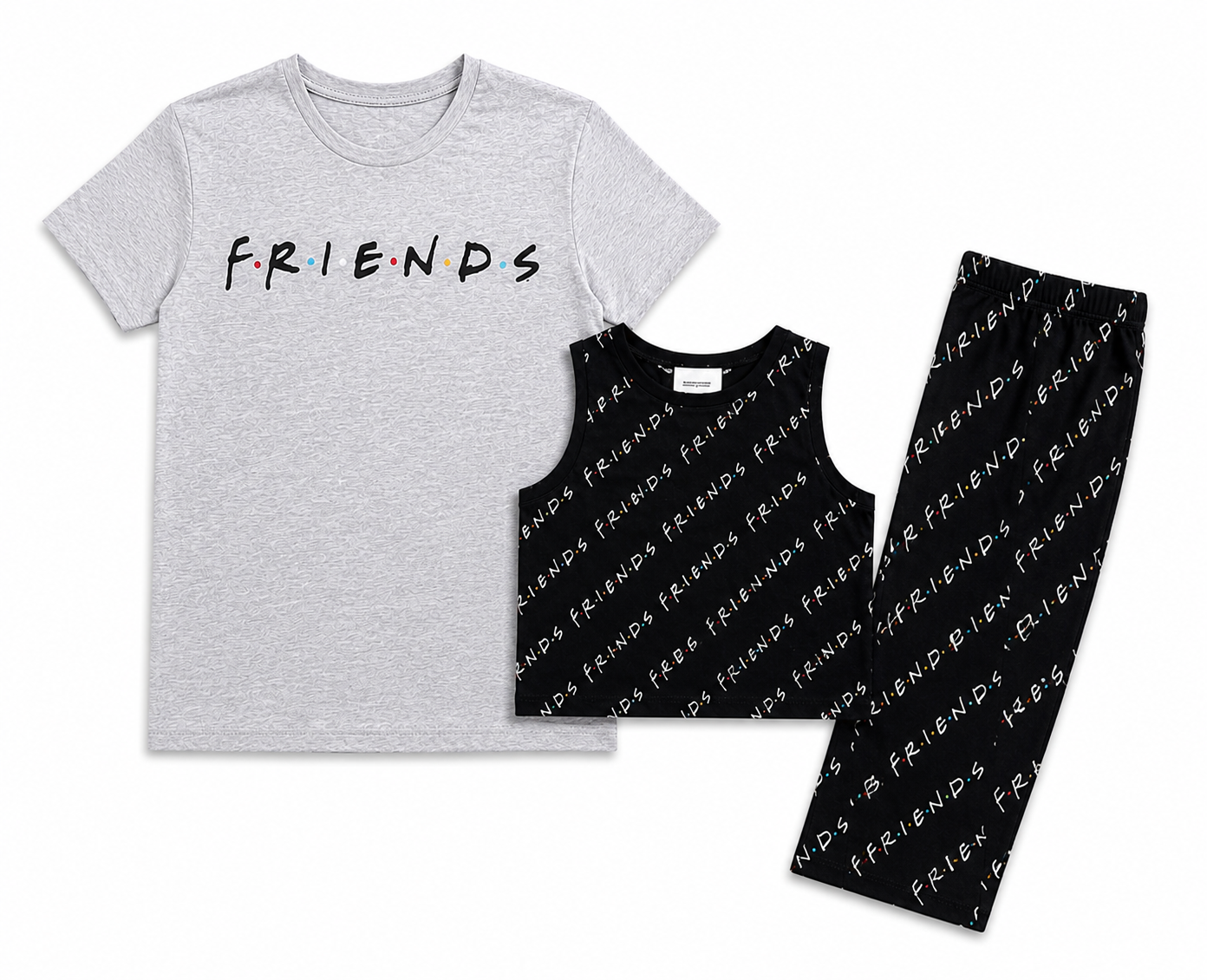 George Friends 3-Piece Girls Pyjama Set