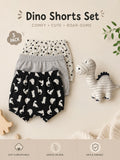 George Dino Shorts Set – 3 Pack