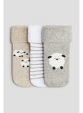 Sheep Cotton Baby Socks – 3 Pack