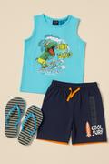 Kiki & Koko Surf Dino Tank Top & Shorts Set