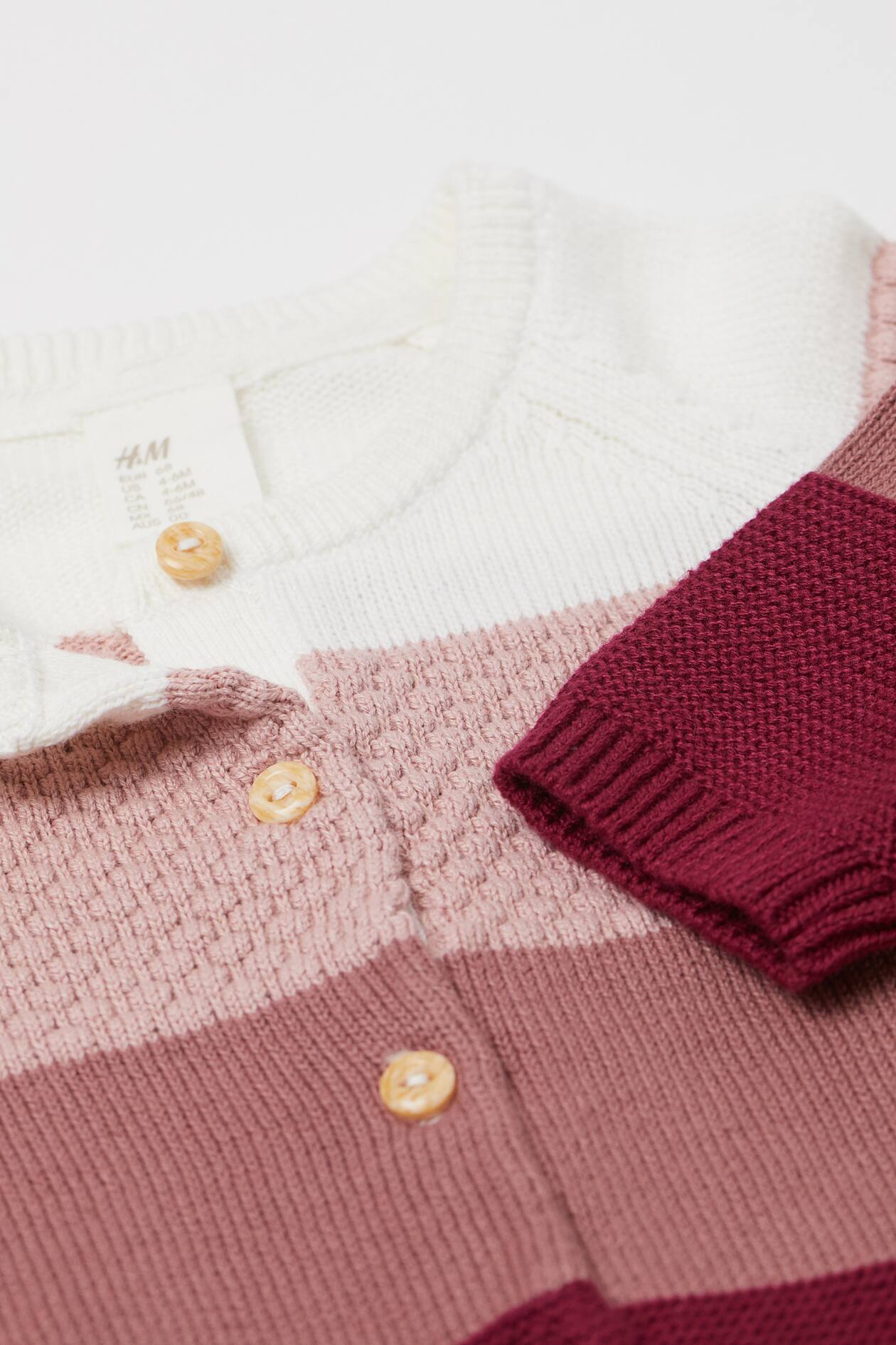 BLOCK-COLOURED COTTON CARDIGAN
Size 4-6 years