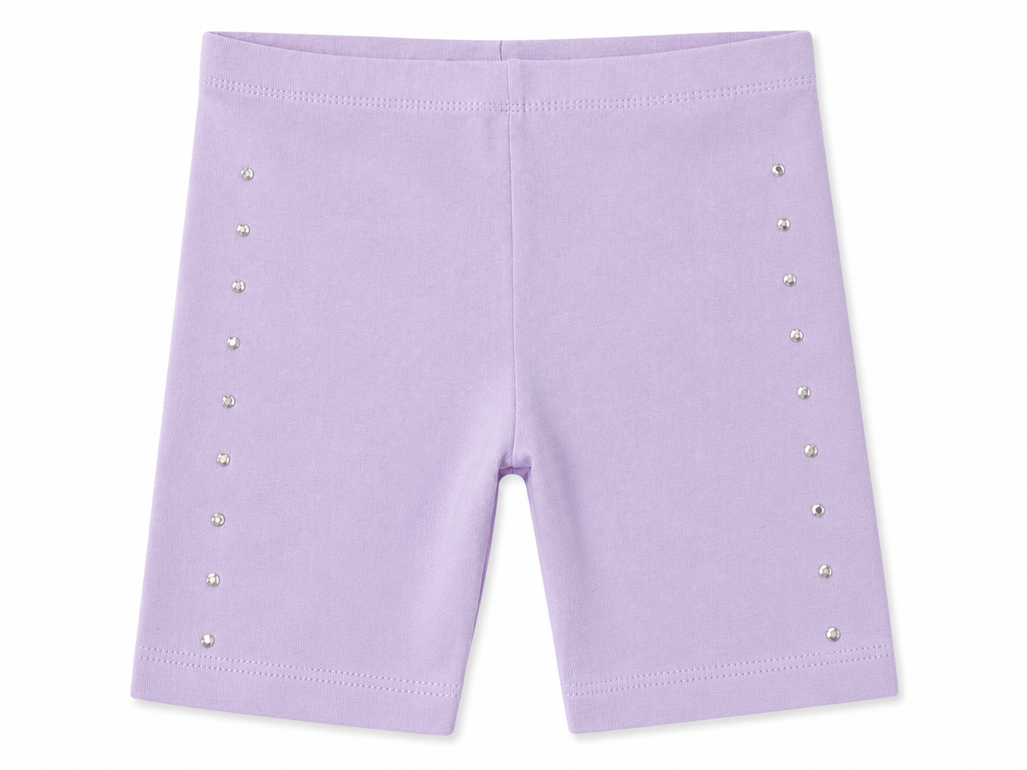 Infinity Kids Lilac Cycling Shorts with Rhinestone Detail